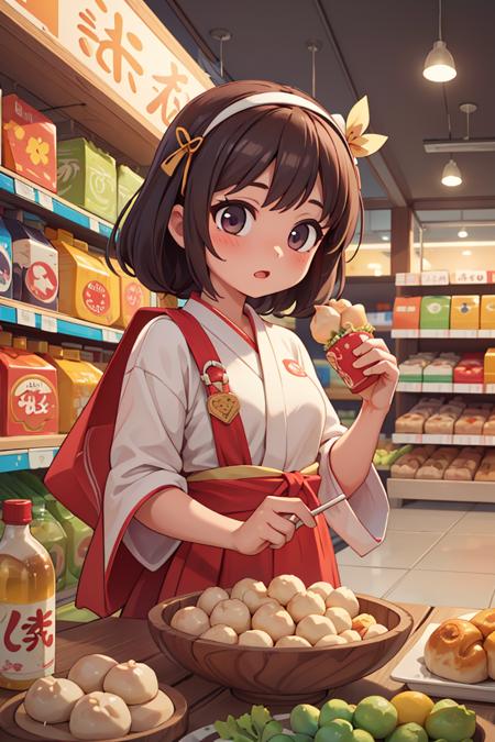 389908-2231456878-(masterpiece, best quality, extremely detailed_1.2) 1girl, solo focus, A girl in supermarket,food,dumplings ,Tanabata Festival,_.png